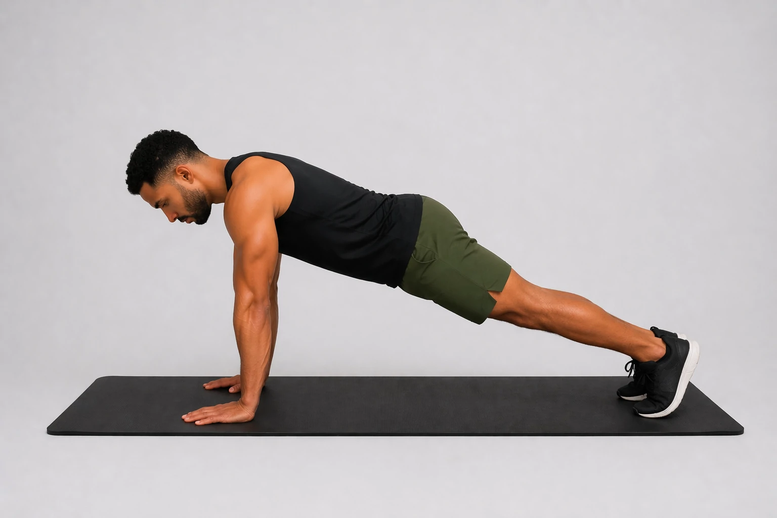 Plank hold position